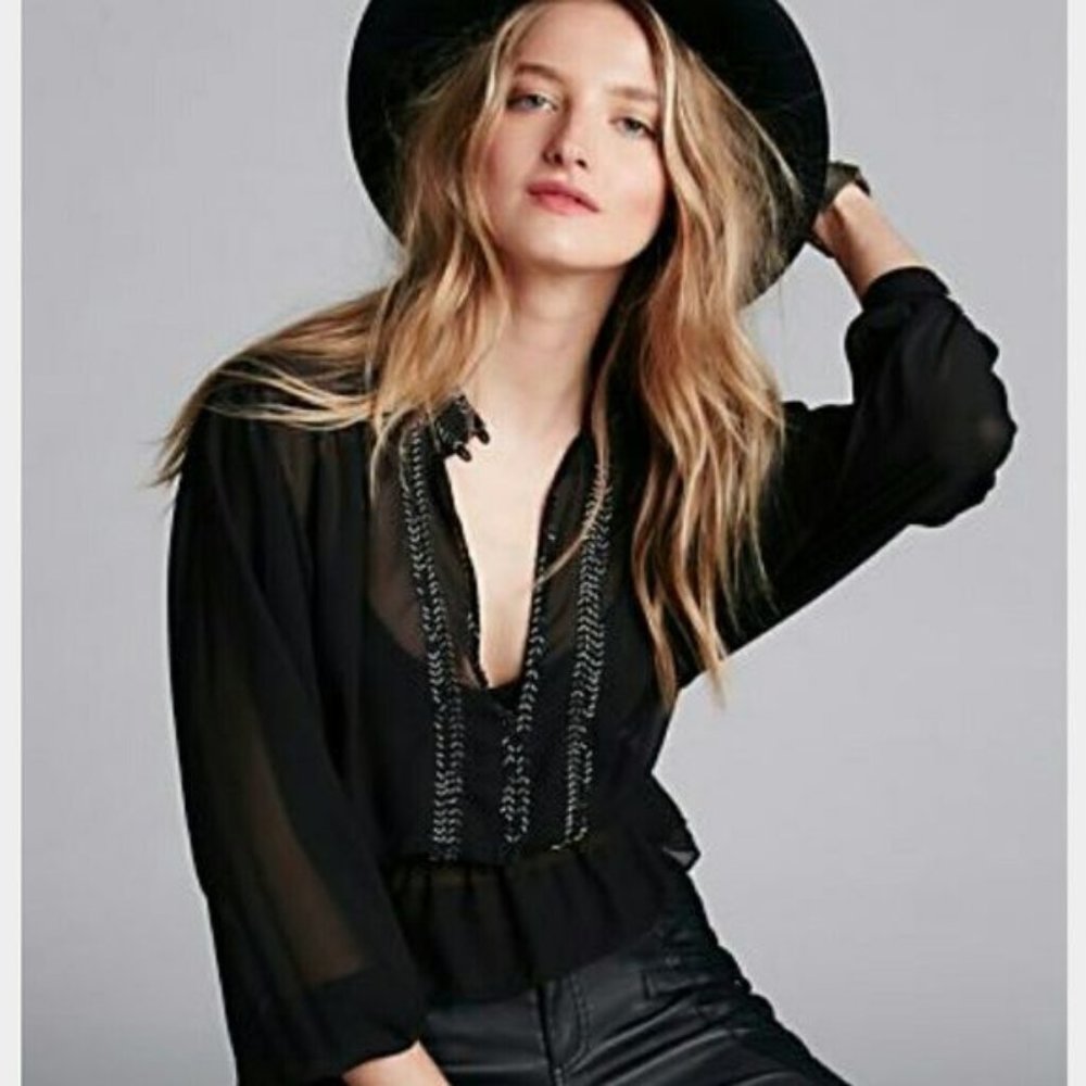 Chiffon See-through blouse